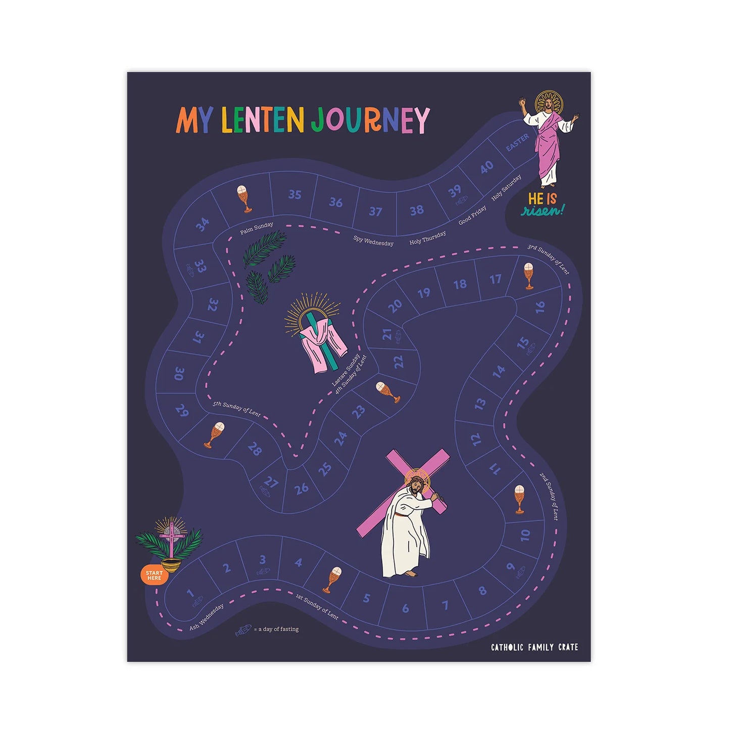 Lent Sticker Calendar