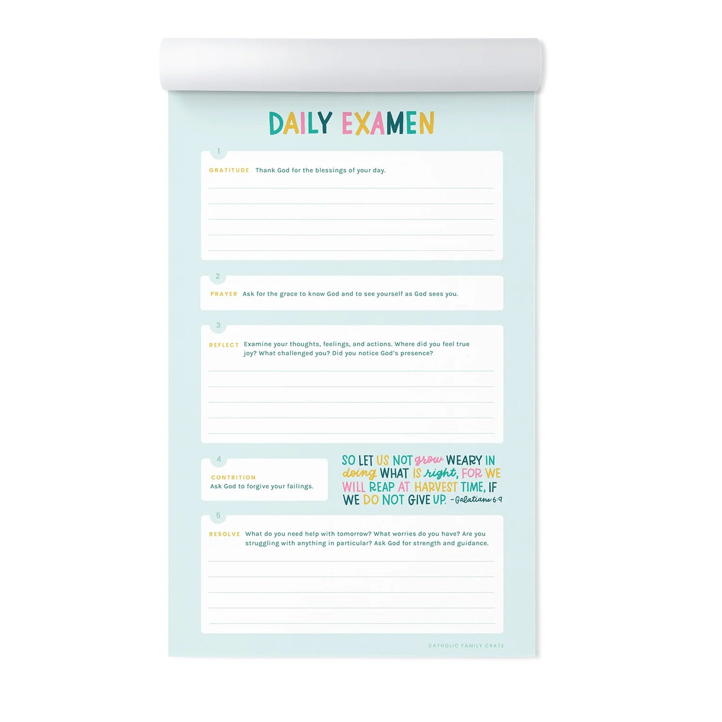 Children's Notepad: Daily Examen (Advanced)