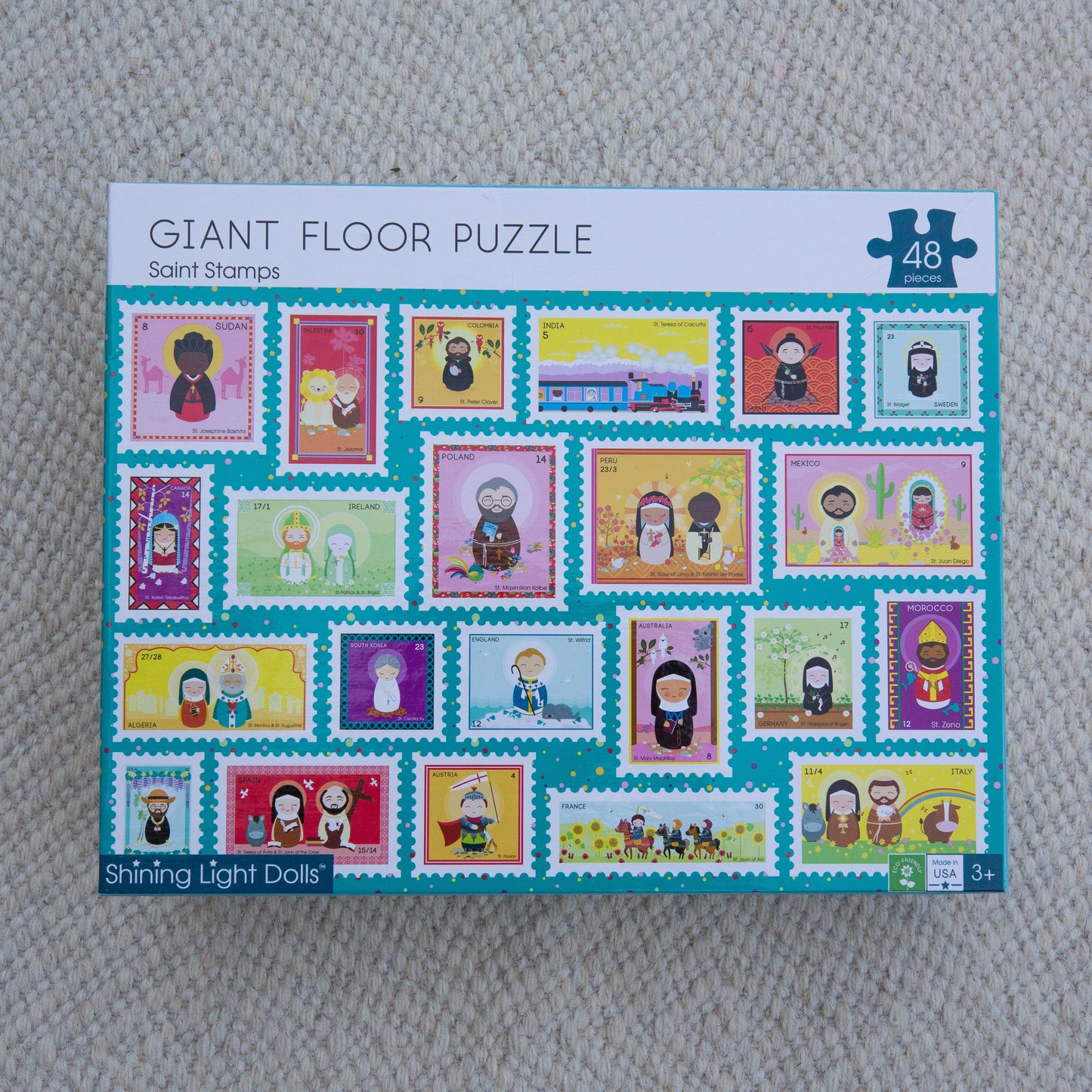 Saint Stamps Floor Puzzle