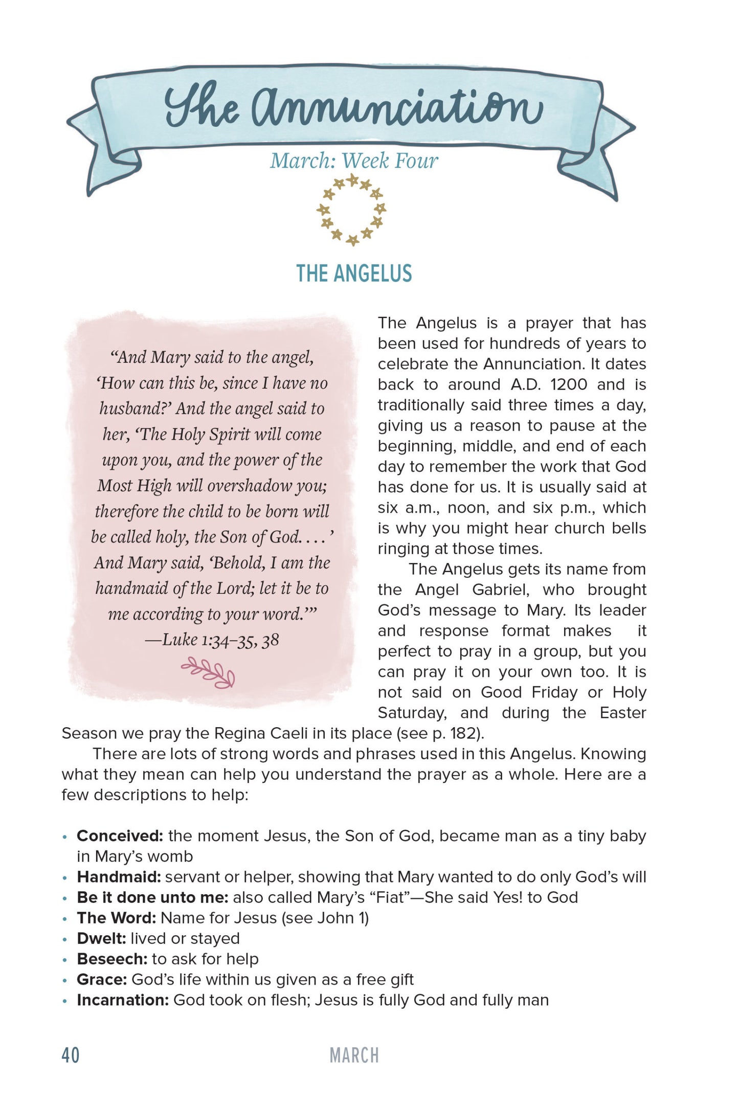 Through the Year with Mary: Ponder and Pray together with Children