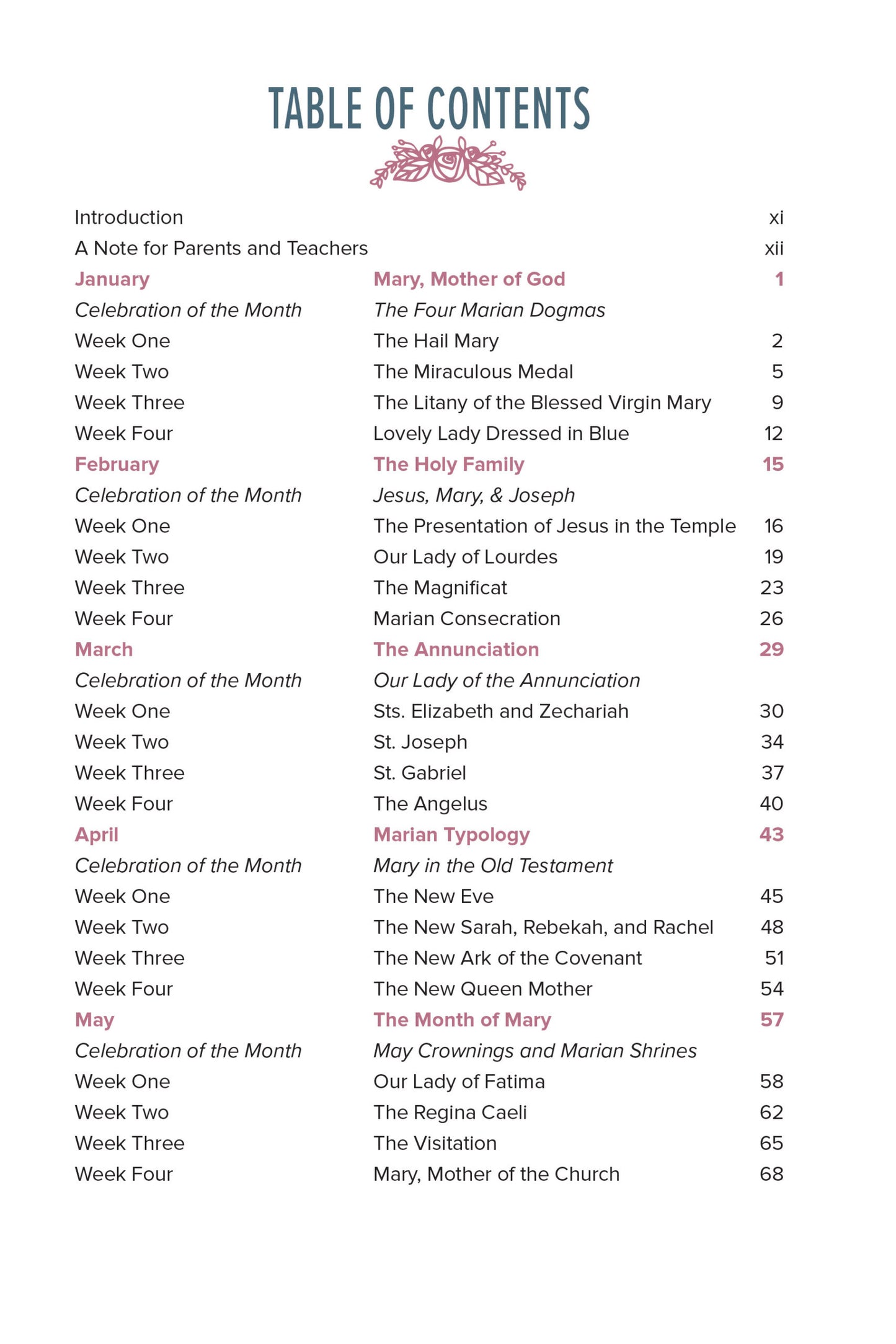 Through the Year with Mary: Ponder and Pray together with Children