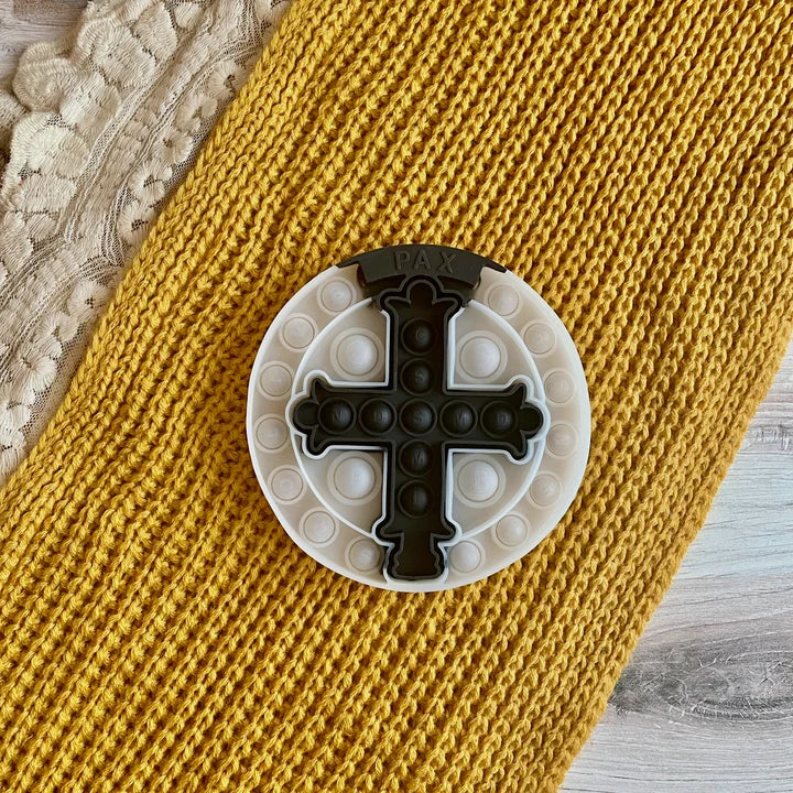 Glow-in-the-dark St Benedict Pop It