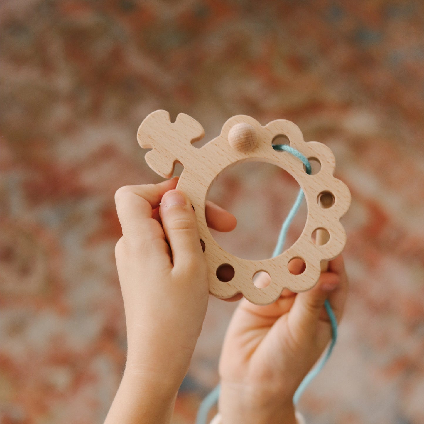 Wooden Lacing Toy - Rosary Decade