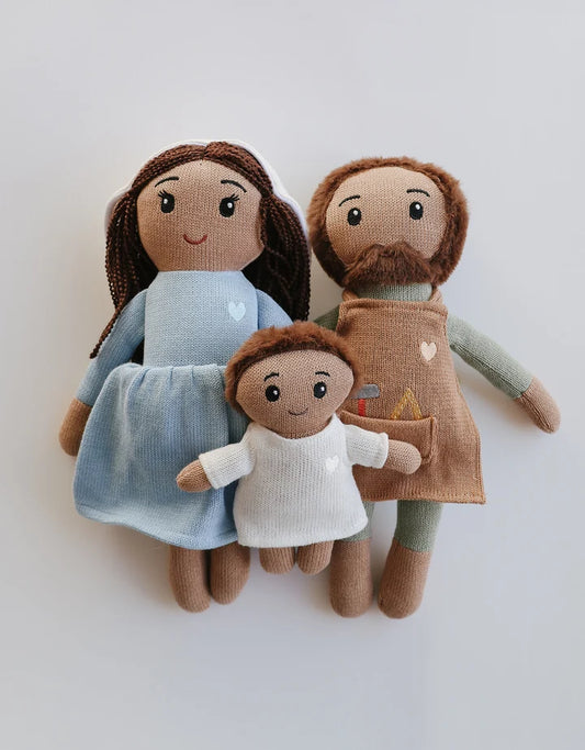 Holy Family Knitted Doll Set