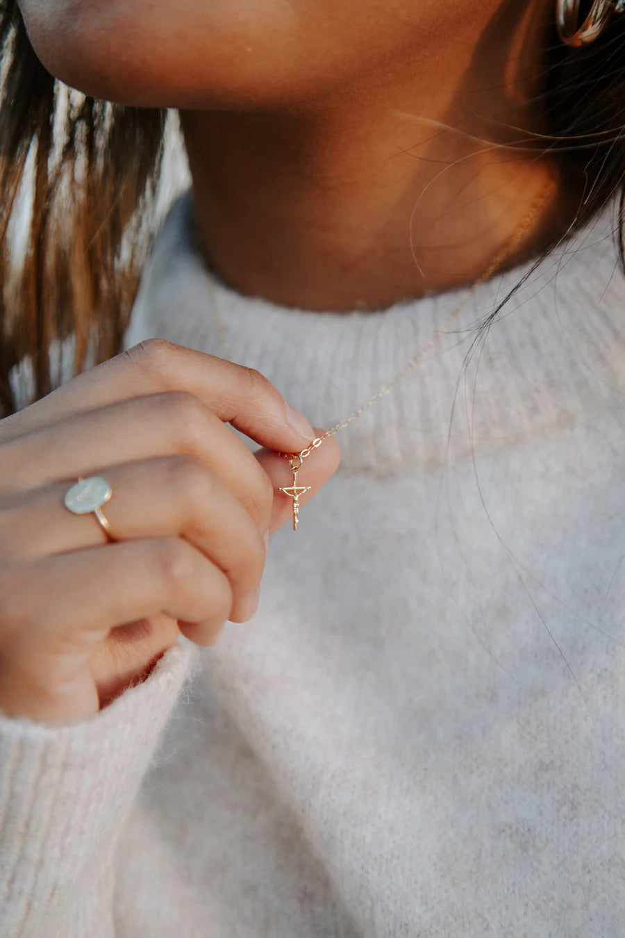 Dainty Crucifix Necklace