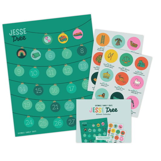 Jesse Tree Advent Sticker Calendar