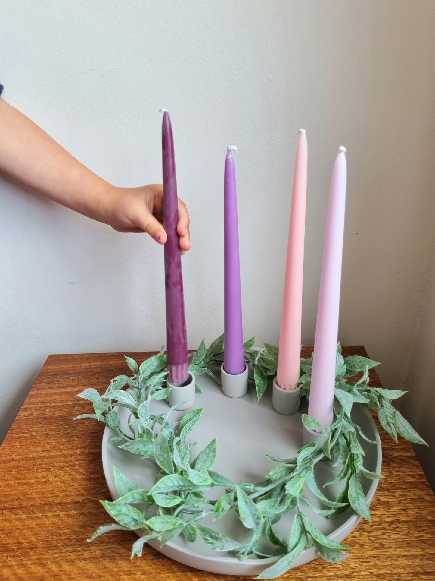 Advent Wreath Candle Holder - Ceramic