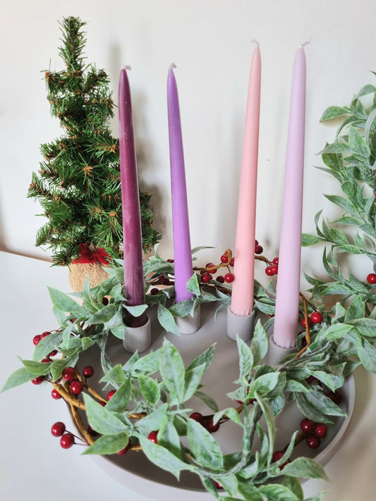 Advent Wreath Candle Holder - Ceramic