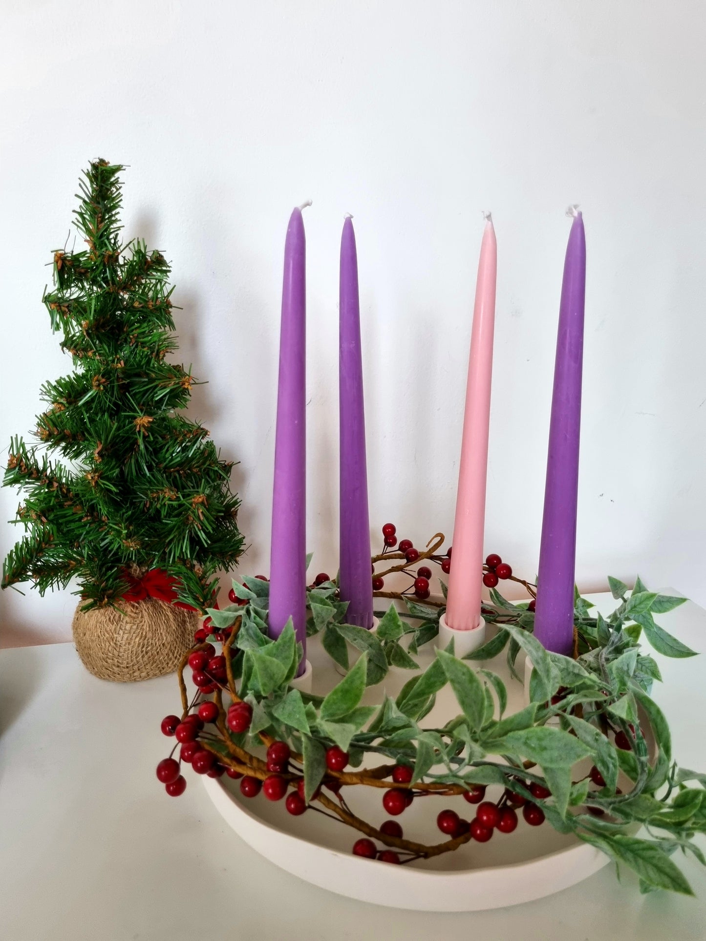 Tapered Advent Candles - 4 Pack